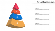 Innovative Pyramid PPT Template With Four Nodes Slide