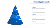 Imaginative Pyramid PPT Template with Five Nodes Slide