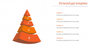 Innovative Pyramid PPT Template with Five Nodes Slide