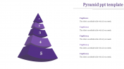 Creative Pyramid PPT Template with Five Nodes Slide