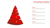 Imaginative Pyramid PPT Templatee with Five Nodes Slide