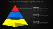 creative powerpoint templates-segmented pyramid model	