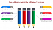 Affordable Education PowerPoint Slides Design-Six Node