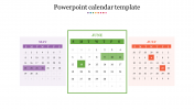 Our Predesigned PowerPoint Calendar Template Slides