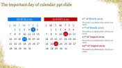 Elegant Calendar PPT Template and Google Slides Themes