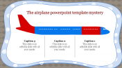 Airplane PowerPoint Template With Corner Designed Slide