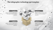 Customized Technology PPT Template Design With Four Node