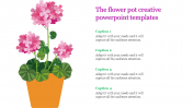 Stunning Creative PowerPoint Templates Design-Flower Pot