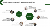 Teamwork Presentation Slides Template Design-7 Node