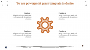 Editable PowerPoint Gears Template Presentation Design