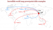 Affordable World Map PowerPoint Slide Template Design