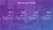 Our Predesigned Agenda PPT Design-Horizontal Model