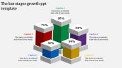Attractive Growth PPT Template With Five Nodes Slide