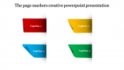 Creative PowerPoint with Four Nodes for Presentation