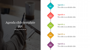 Agenda Google Slides and Template PPT With Five Node