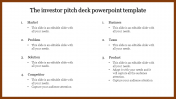 Stunning Investor Pitch Deck PowerPoint Template Design