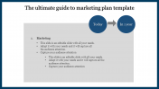 Mesmerizing Marketing plan template presentation slide
