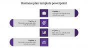 Magnificent Business Plan Template PowerPoint with Four Node