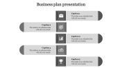Inventive Business Plan Template PowerPoint with Five Nodes