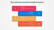 Splendid Content PowerPoint template presentation slide
