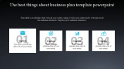 Bright Business plan template PowerPoint presentation