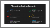 Amazing Content Slide Template Presentation Design