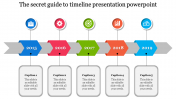 Eye-catching Timeline Presentation PowerPoint Template