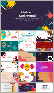 Attractive Abstract Background PowerPoint Template and Google Slides