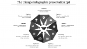 Awesome Infographic Presentation PPT In Grey Color