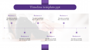 Timeline Template PPT With Background Slide Presentation