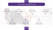 Get Timeline Template PPT Presentation With Seven Node