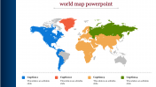 Inventive World Map PowerPoint Template Presentation