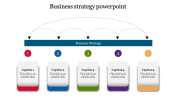 Astounding Business Strategy PowerPoint with Five Nodes