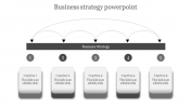 Fantastic Business Strategy PowerPoint with Five Nodes