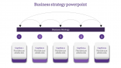 Inventive Business Strategy PowerPoint with Five Nodes