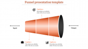 Amazing Funnel Presentation Template with Three Nodes