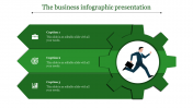 Imaginative Infographic Presentation with Three Nodes Slide