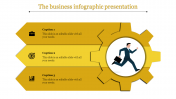 Innovative Infographic Presentation with Three Nodes Slide
