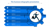 Innovative Infographic Presentation with Six Nodes Slide