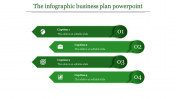 Inventive Business Plan PowerPoint With Four Nodes Slide