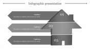 Imaginative Infographic Presentation Template on Three Nodes
