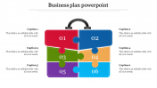 Fantastic Business Plan PowerPoint with Six Nodes Slides