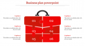 Astounding Business Plan PowerPoint Slide With Six Nodes
