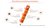 A five noded education powerpoint presentation