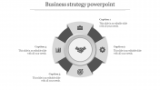 Get Business Strategy PowerPoint Template-Four Nodes