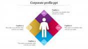 Four Nodded Corporate Profile PPT PowerPoint Slide