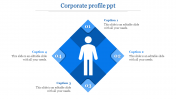 Corporate Profile PPT Presentation With Four Nodes