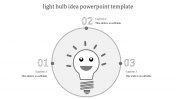 Elegant Light Bulb Idea PowerPoint Template Designs
