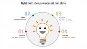 Editable Light Bulb Idea PowerPoint Template Design