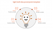 Editable Light Bulb Idea PowerPoint Template Presentation